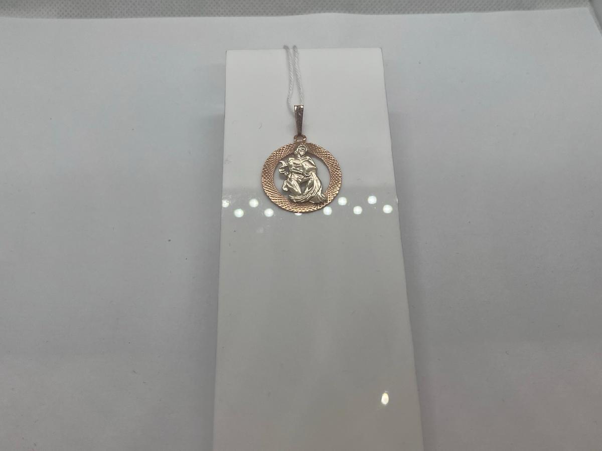 ПОДВЕСКА ЗНАК ЗОДИАКА ВОДОЛЕЙ Au 585