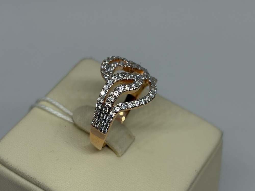 КОЛКМИ585 КОЛЬЦО С КАМНЯМИ (Au 585)