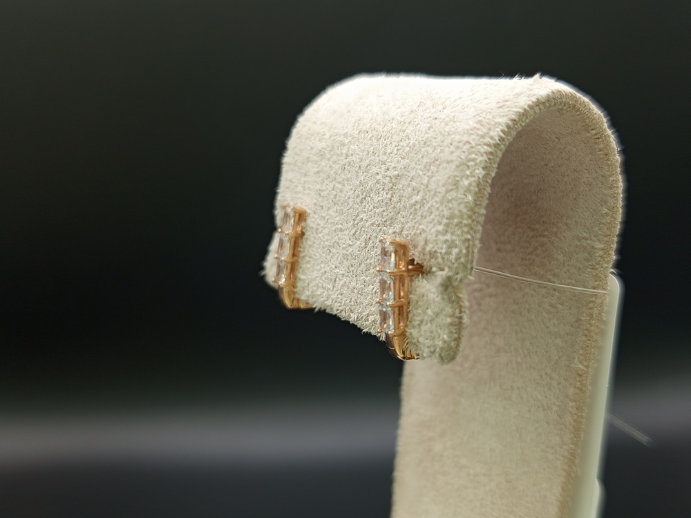 СЕРЬГИ С КАМНЯМИ (Au 585)