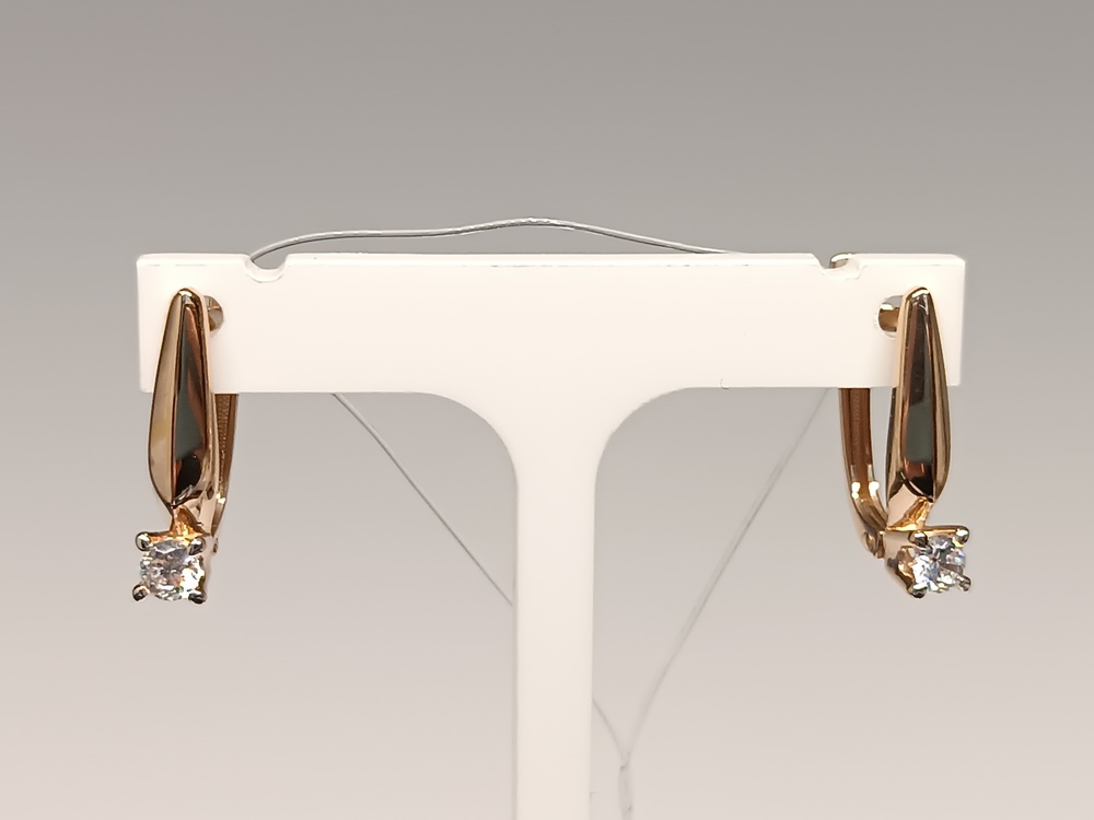 СЕРЬГИ С КАМНЕМ (Au 585)