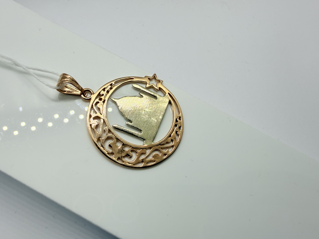 ПОДВЕСКА МЕЧЕТЬ БЕЗ КАМНЯ (Au 585)