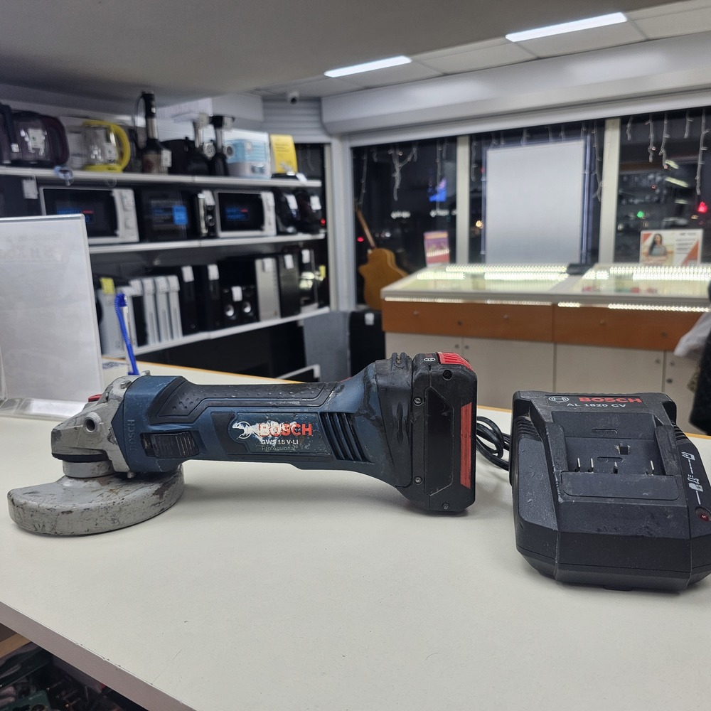 Угловая шлифмашина Bosch GWS 18-125 V-LI;