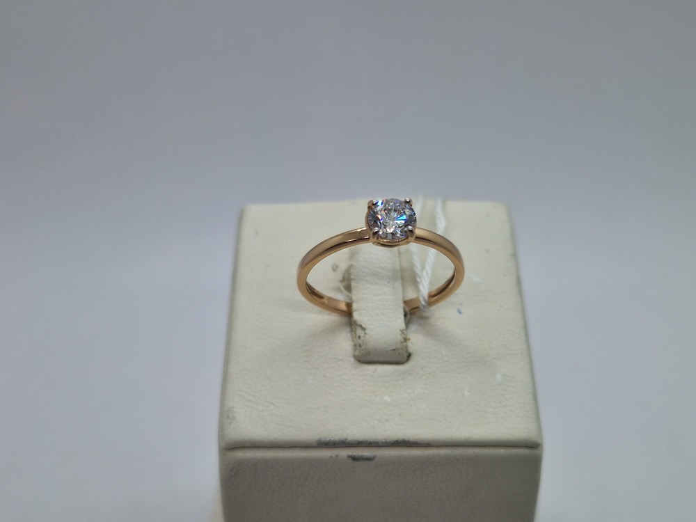 КОЛКМ585 КОЛЬЦО С КАМНЕМ (Au 585)