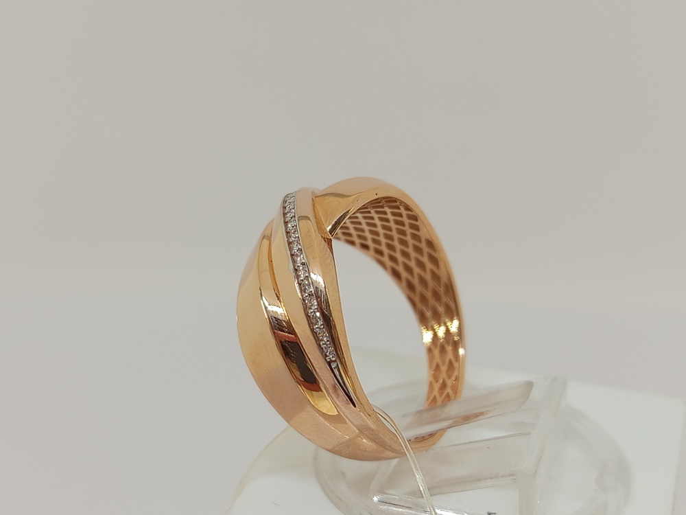 КОЛЬЦО С КАМНЯМИ (Au 585)