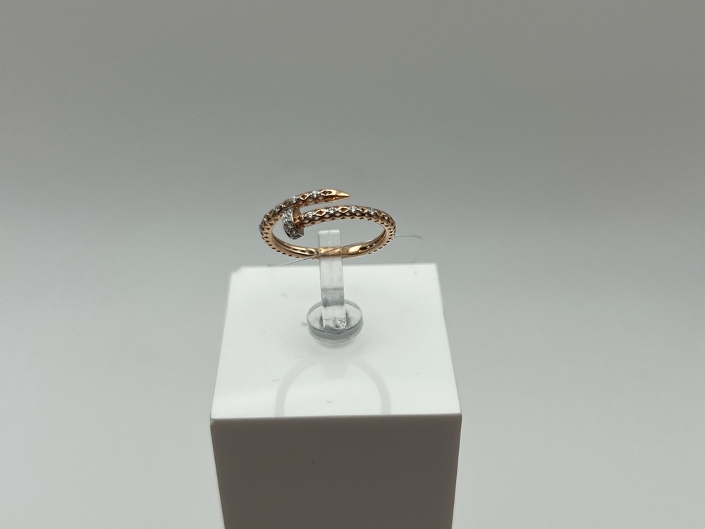 КОЛЬЦО С КАМНЯМИ (Au 585)