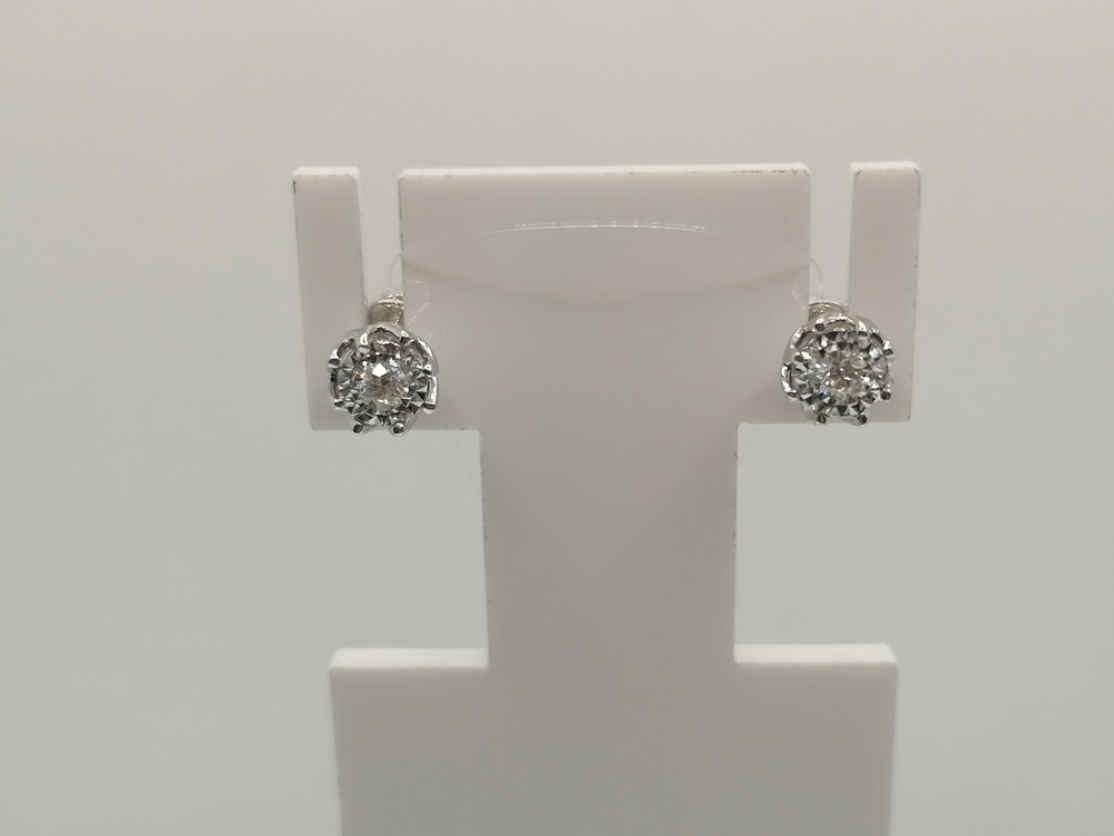 СЕРЬГИ ПУСЕТЫ Бриллиант (Au 585)