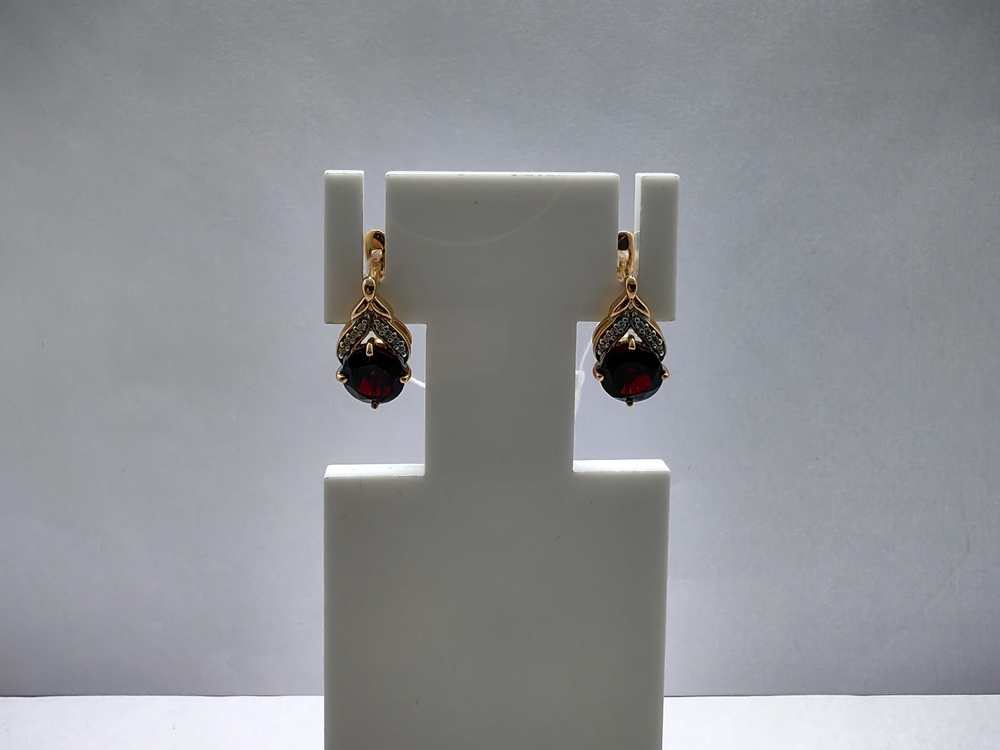 СКМИ585 СЕРЬГИ С КАМНЯМИ (Au 585)