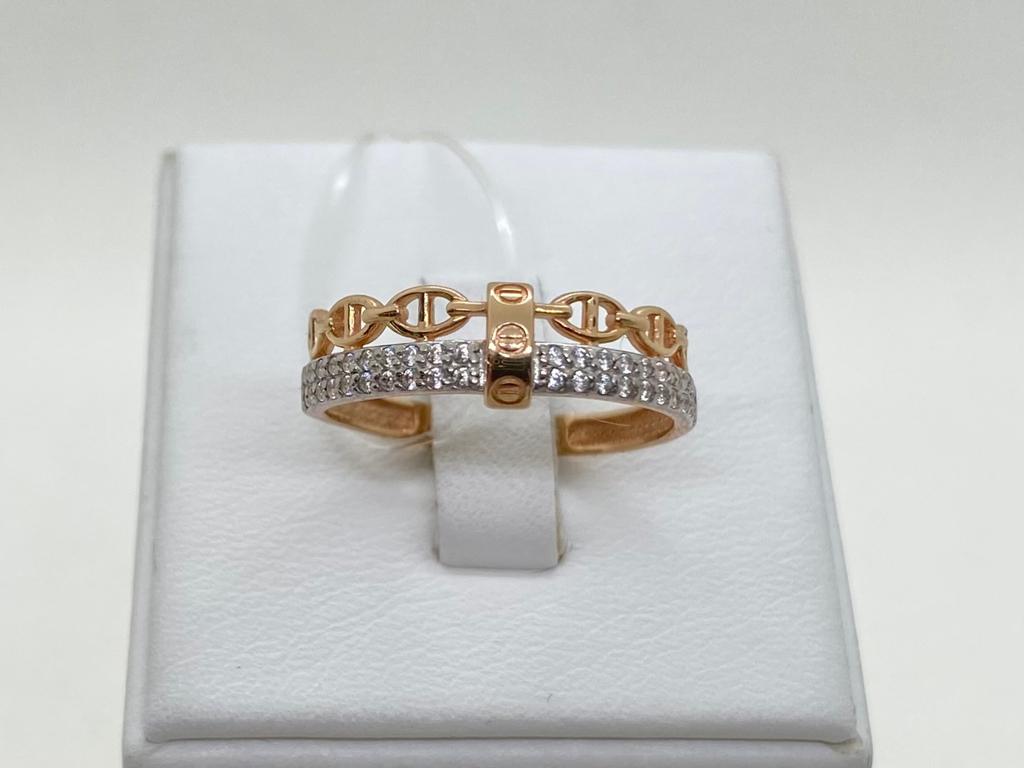 к4928 КОЛЬЦО С КАМНЯМИ (Au 585)