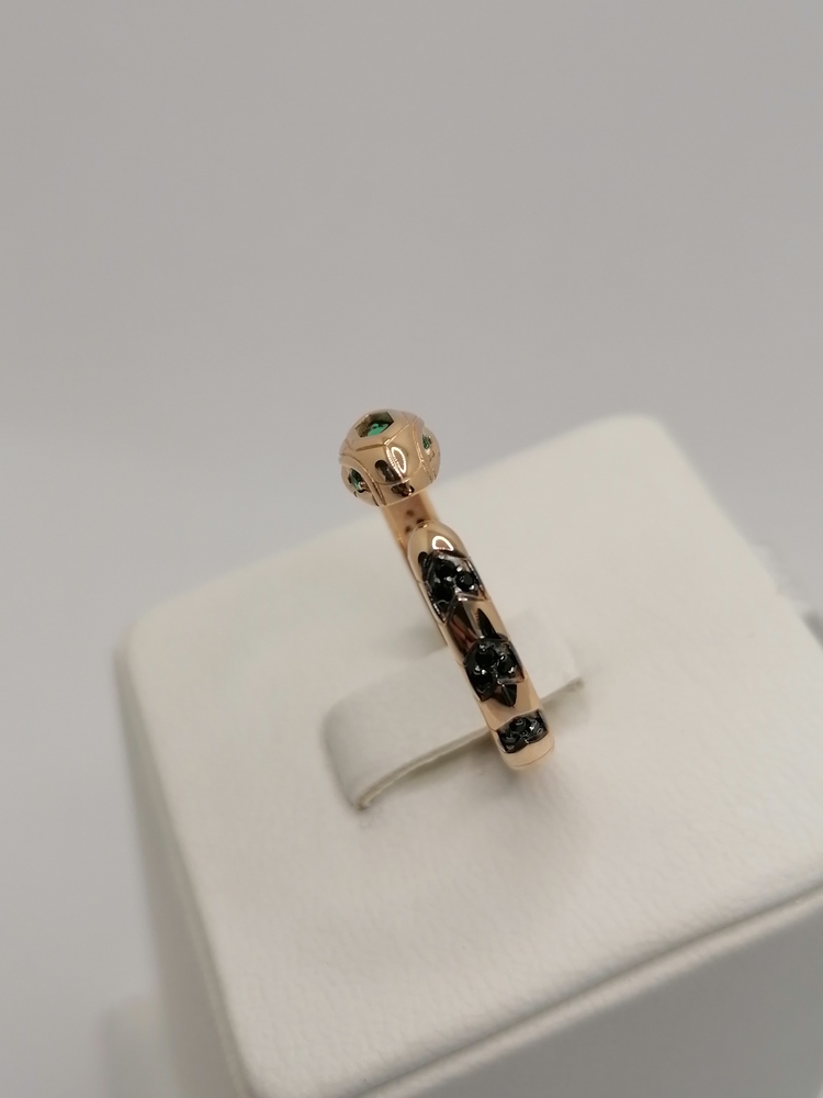 КОЛЬЦО С КАМНЯМИ (Au 585)