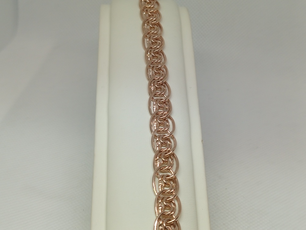 БРАСЛЕТ ПУСТОТЕЛЫЙ Нона бисмарк (Au 585)