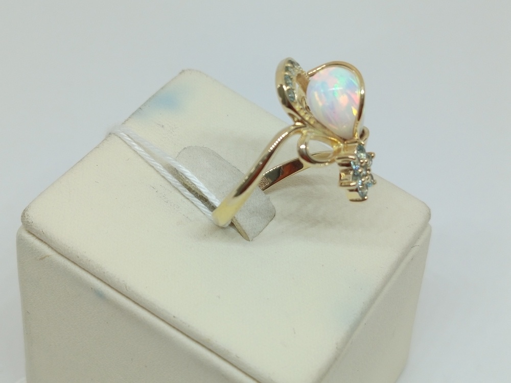 КОЛКМИ585 КОЛЬЦО С КАМНЯМИ (Au 585)