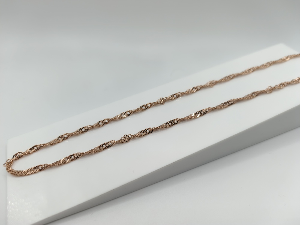 ЦЕПЬ ПУСТОТЕЛАЯ Сингапур (Au 585)