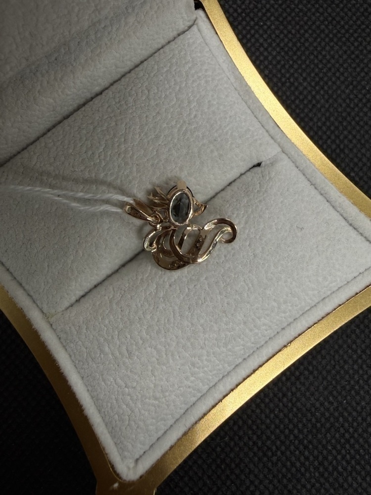 ПОДКМИ585 ПОДВЕСКА С КАМНЯМИ (Au 585)