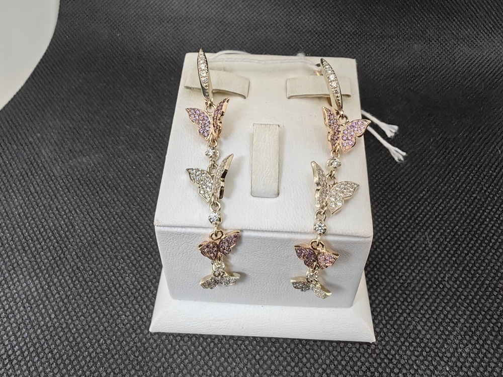 СЕРЬГИ С КАМНЯМИ (Au 585)