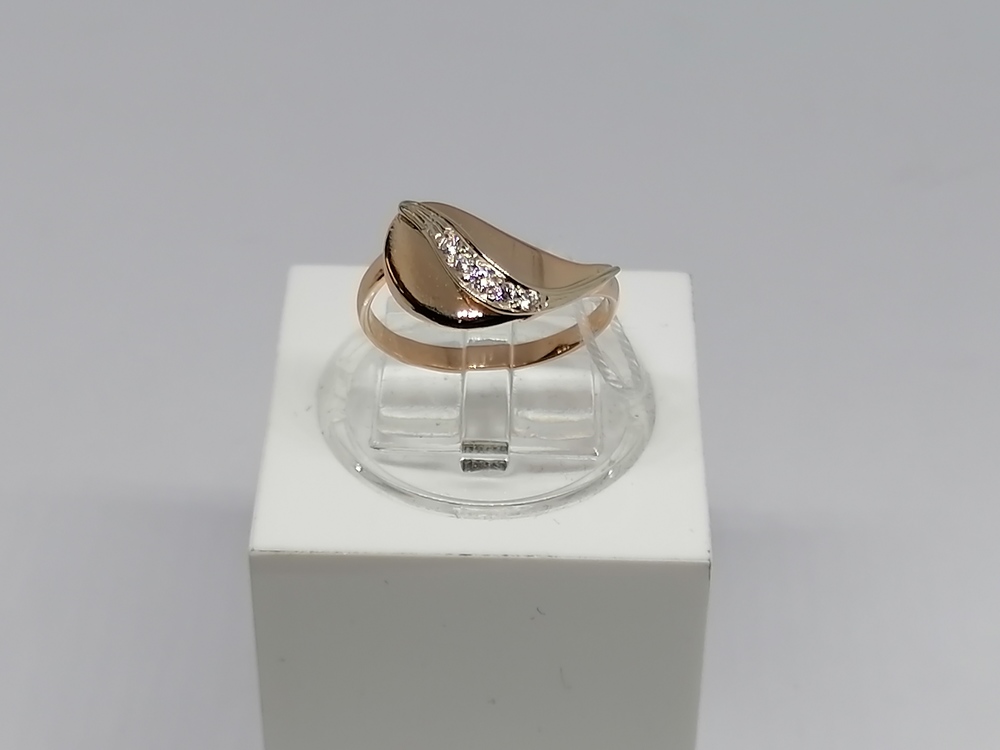 КОЛЬЦО С КАМНЯМИ (Au 585)