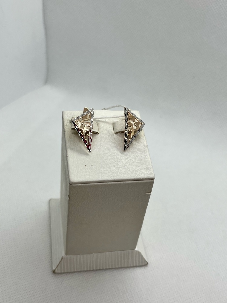 СБКМ585 СЕРЬГИ БЕЗ КАМНЯ (Au 585)