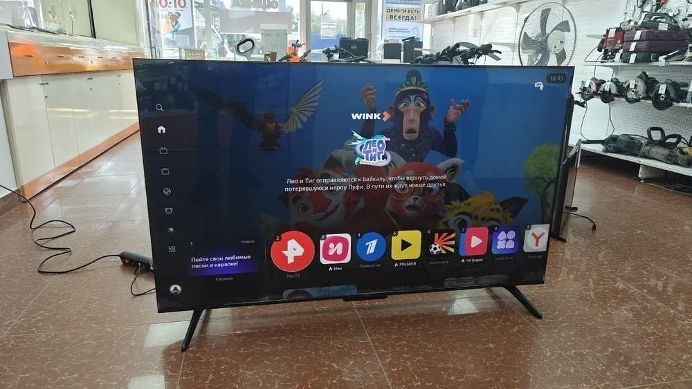 LED Телевизор Яндекс Станция Бейсик с Алисой, 65“ 4K UHD
