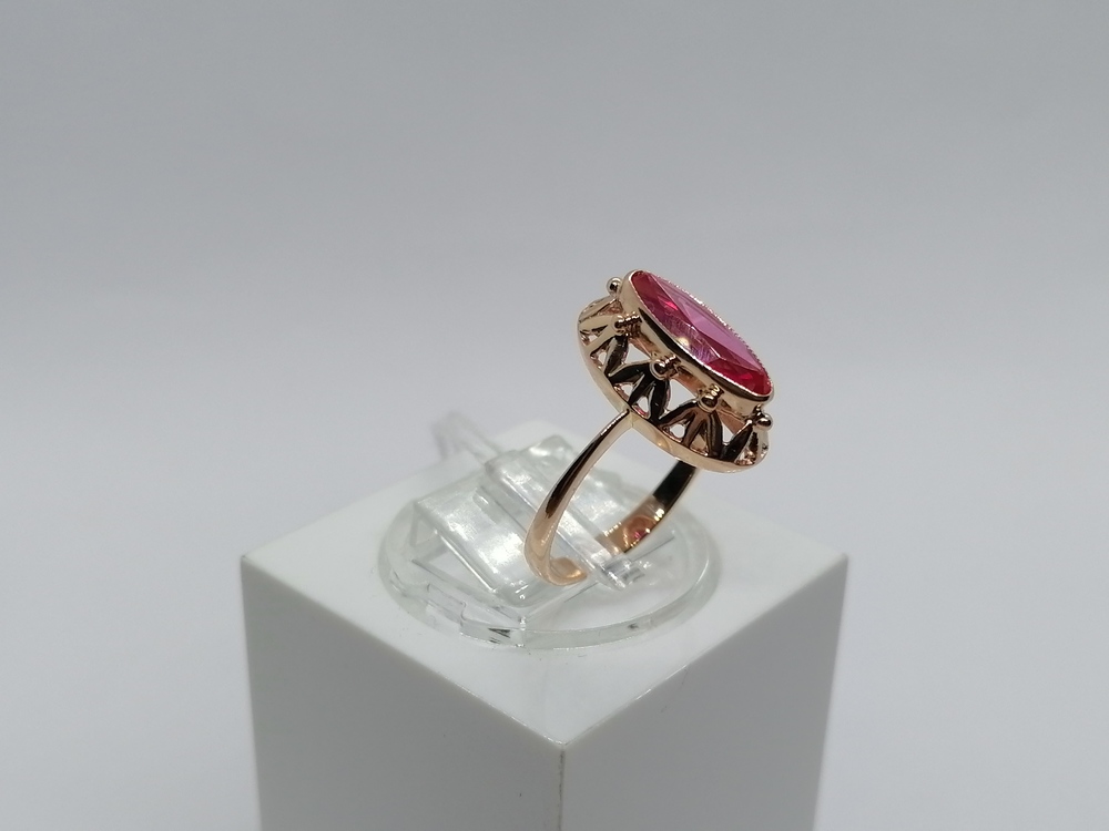 КОЛКМ583 КОЛЬЦО С КАМНЕМ (Au 583)