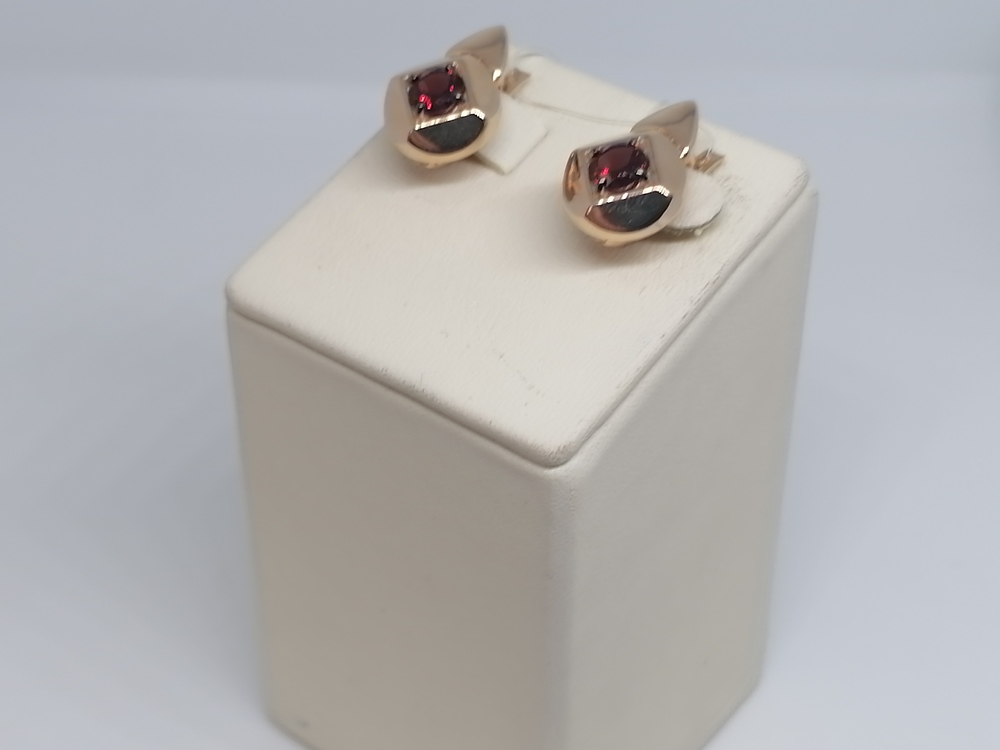 СЕРЬГИ ГРАНАТ (Au 585)