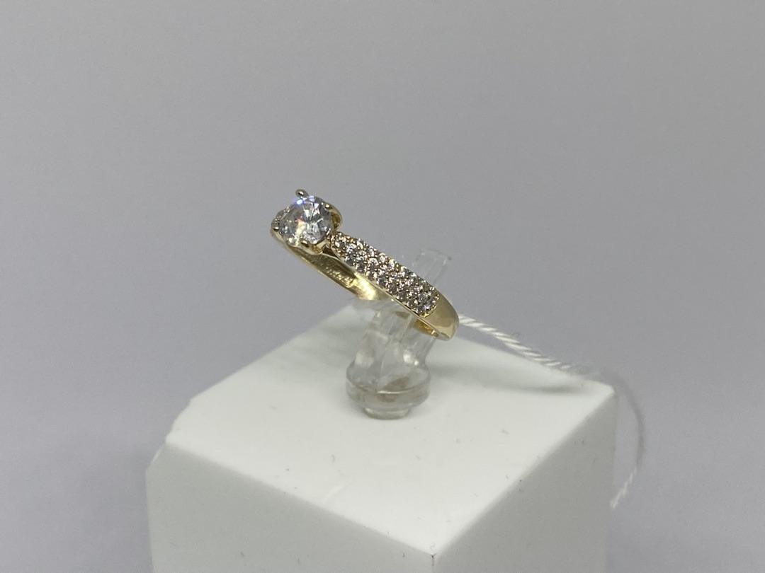 КОЛКМИ585 КОЛЬЦО С КАМНЯМИ (Au 585)