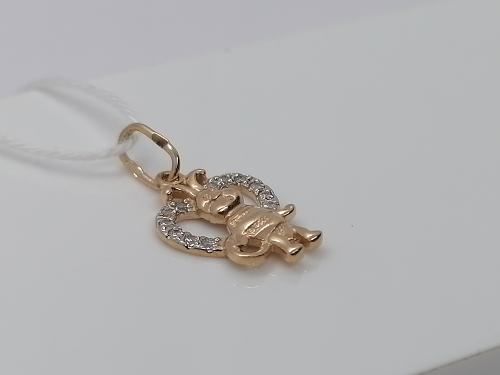 ПОДКМИ585 ПОДВЕСКА С КАМНЯМИ (Au 585)