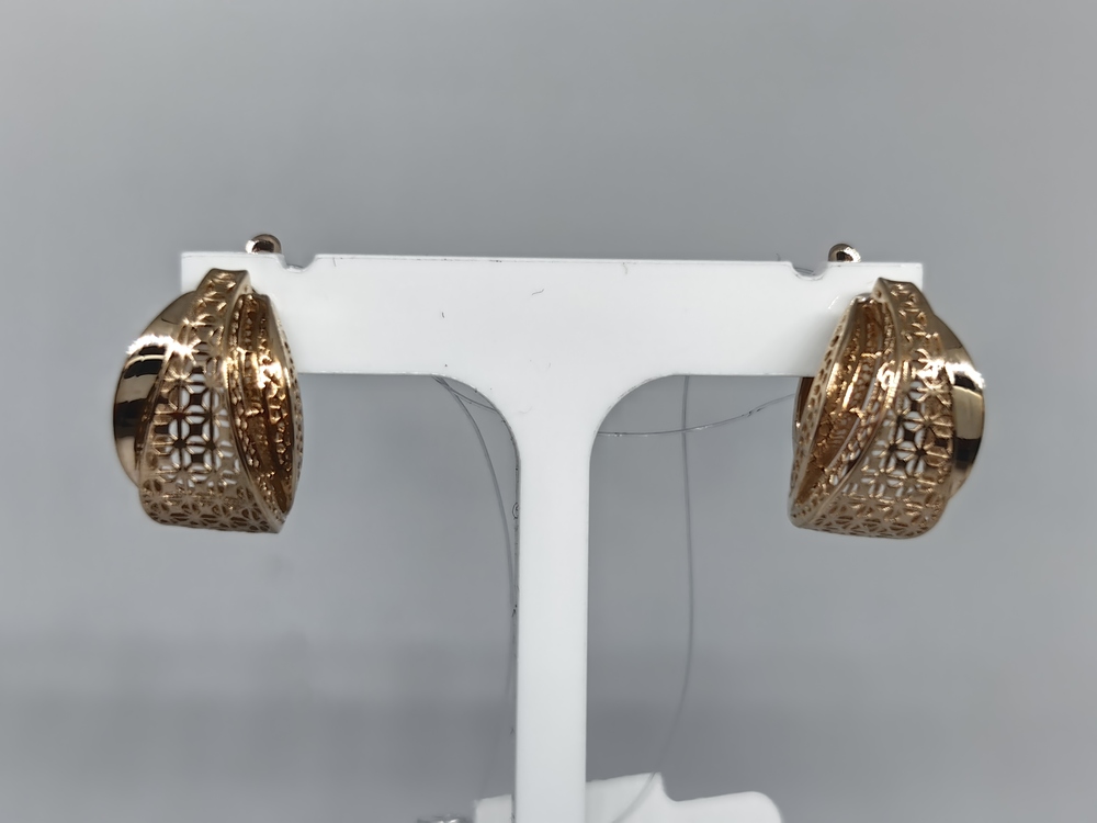 СЕРЬГИ БЕЗ КАМНЯ (Au 585)