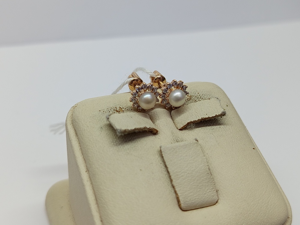 СПУС585 СЕРЬГИ ПУСЕТЫ (Au 585)