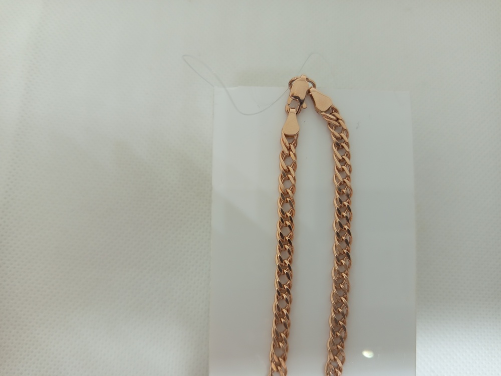 ЦЕПЬ ПУСТОТЕЛАЯ Ромб двойной (Au 585)