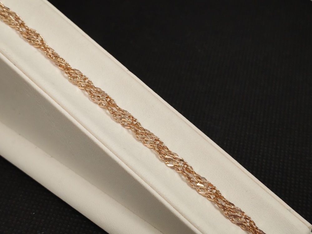 ЦЛСИ585 ЦЕПЬ ПОЛНОВЕСНАЯ Сингапур (Au 585)