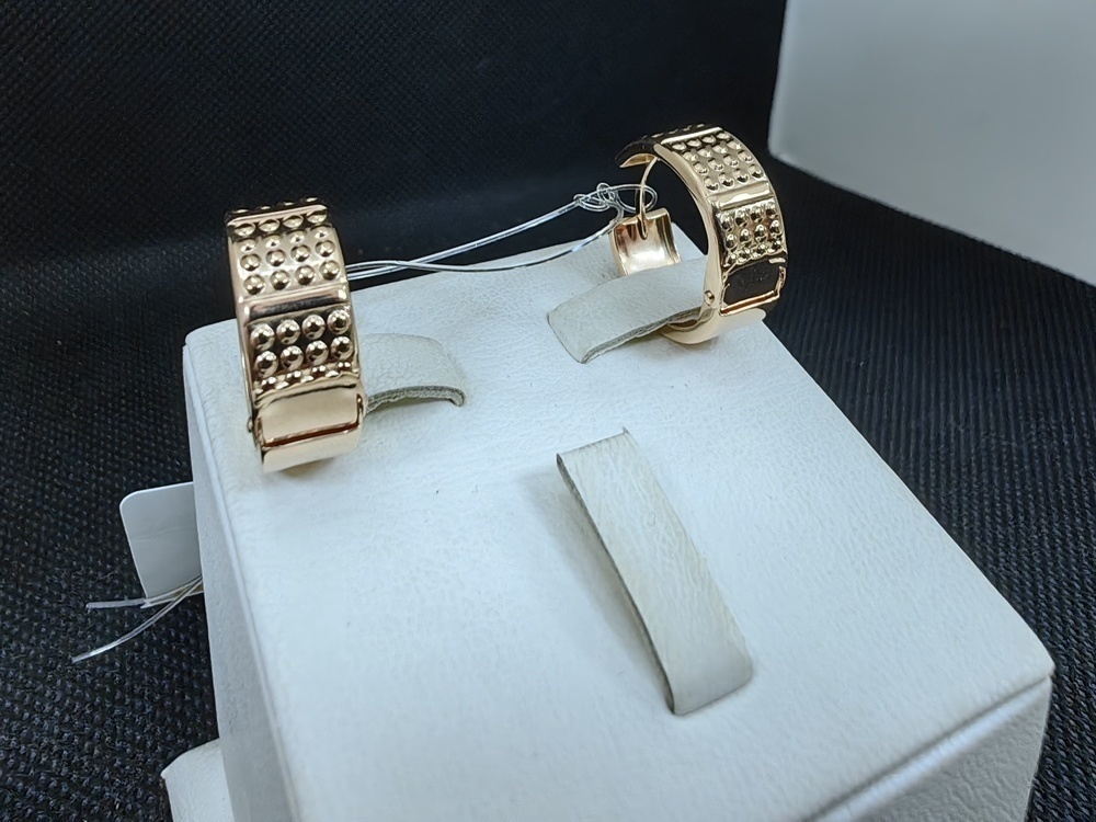 СЕРЬГИ БЕЗ КАМНЯ (Au 585)