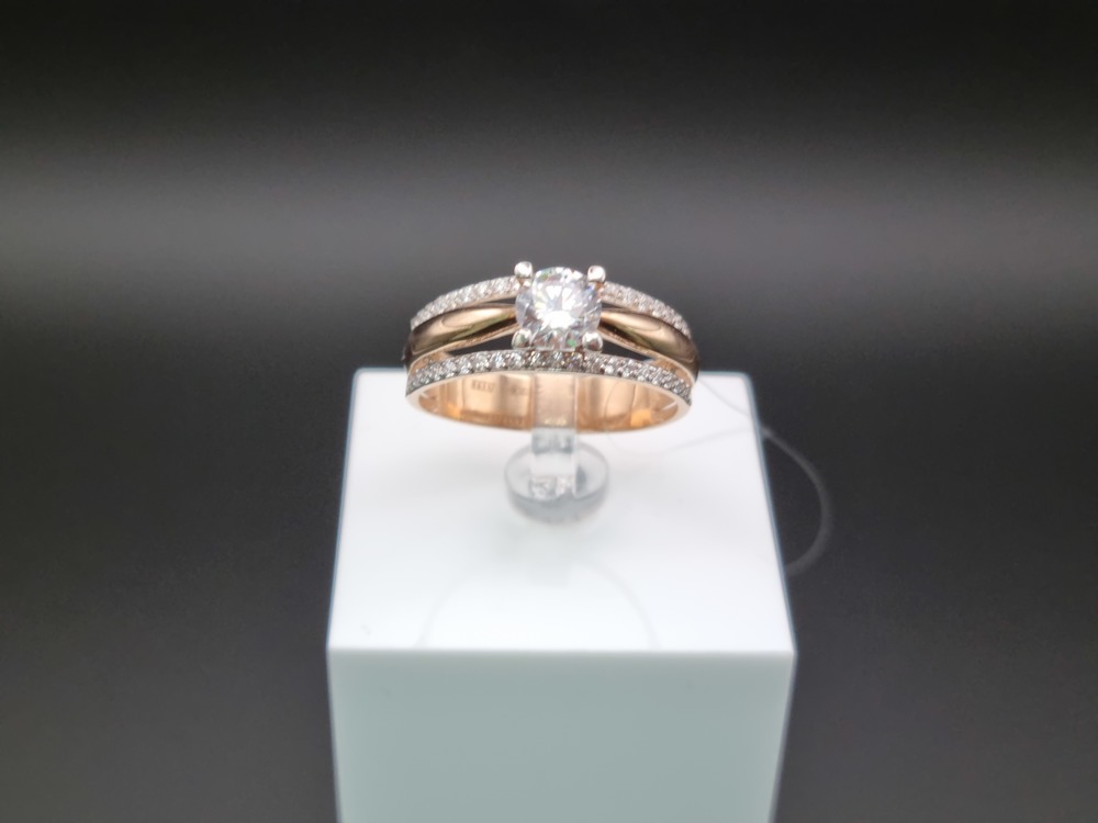 КОЛЬЦО С КАММНЯМИ (Au 585)