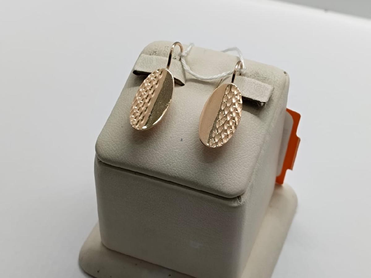 СБКМ585 СЕРЬГИ БЕЗ КАМНЯ (Au 585)