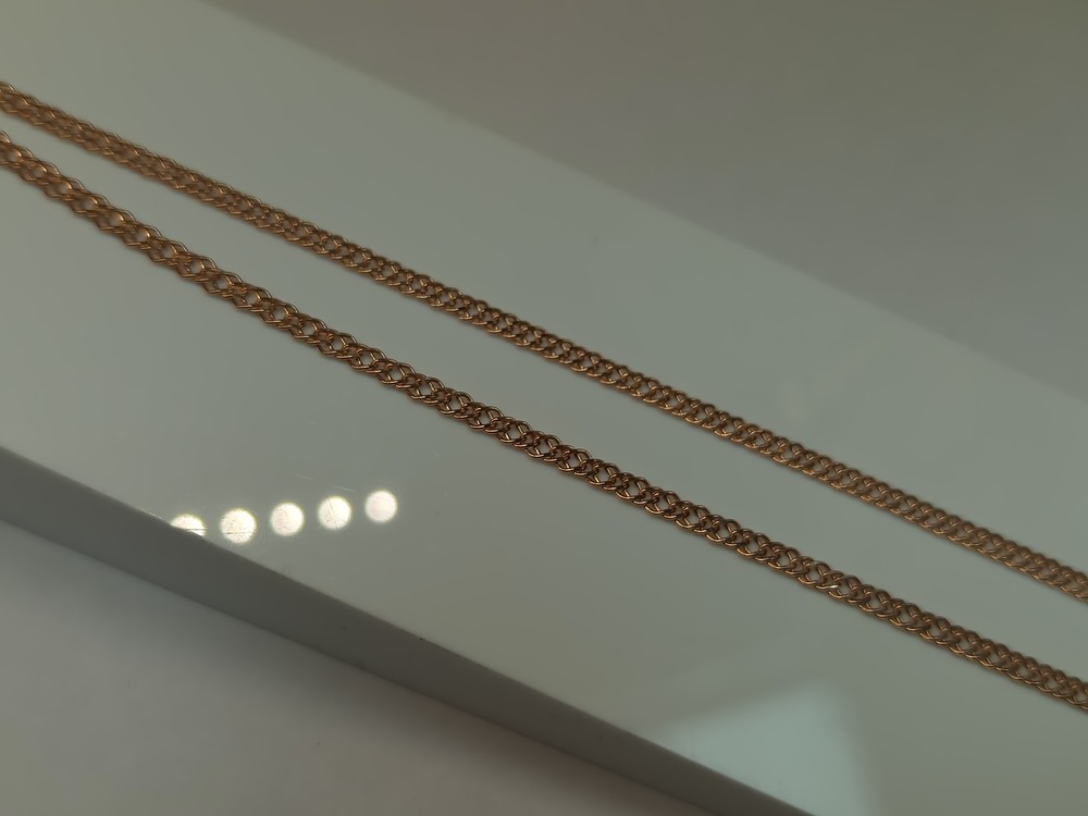 ЦЕПЬ ПУСТОТЕЛАЯ Ромб двойной (Au 585)