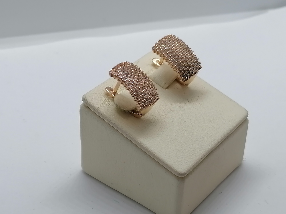 СКМИ585 СЕРЬГИ С КАМНЯМИ (Au 585)