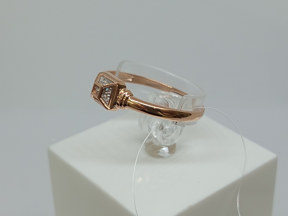 КОЛЬЦО С КАМНЯМИ (Au 585)