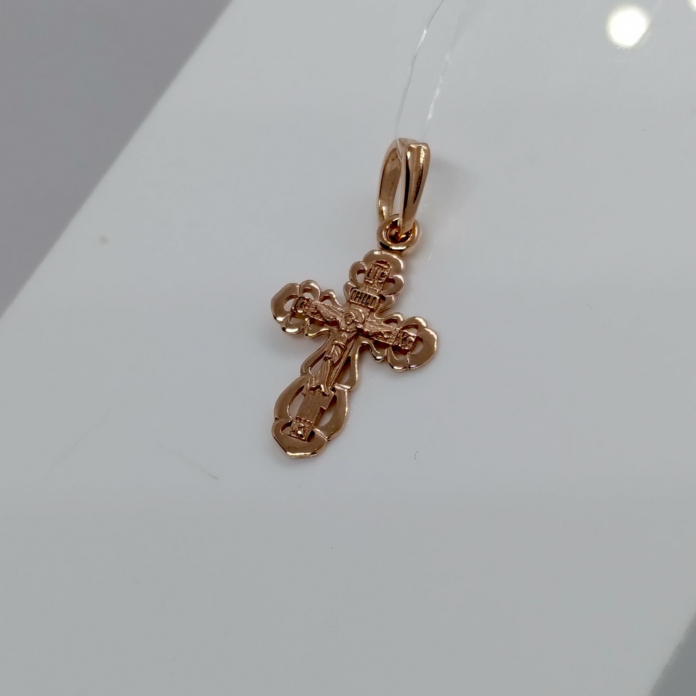 ПОДВЕСКА КРЕСТ без камня (Au 585)