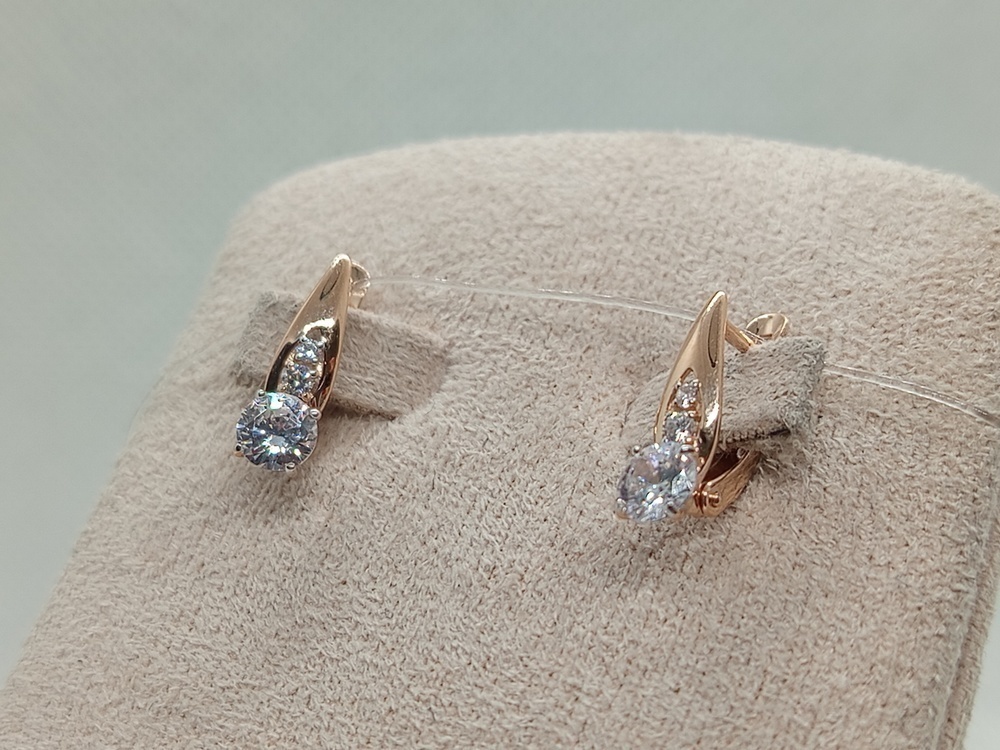 СЕРЬГИ С КАМНЯМИ (Au 585)