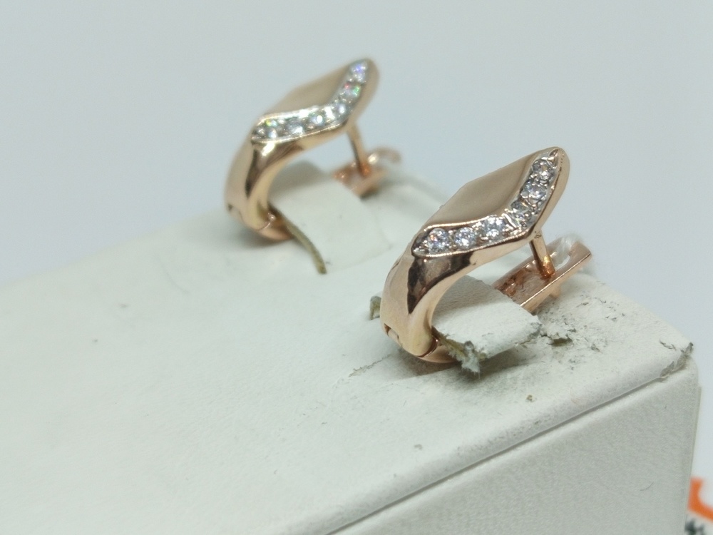 СЕРЬГИ С КАМНЯМИ (Au 585)