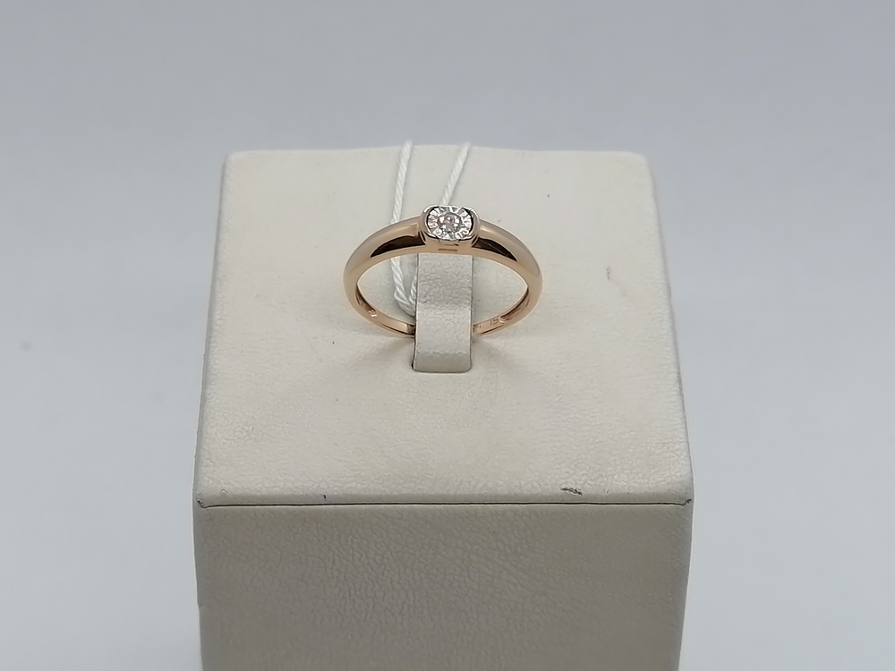 КОЛЬЦО БРИЛЛИАНТ Au 585