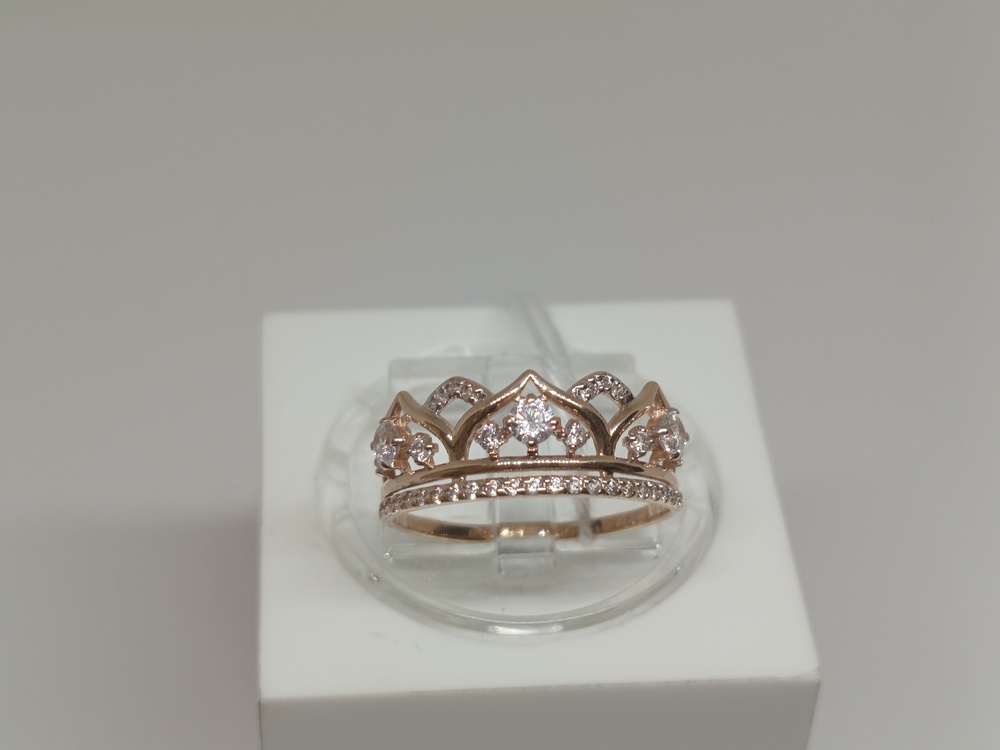 КОЛКМИ585 КОЛЬЦО С КАМНЯМИ (Au 585)