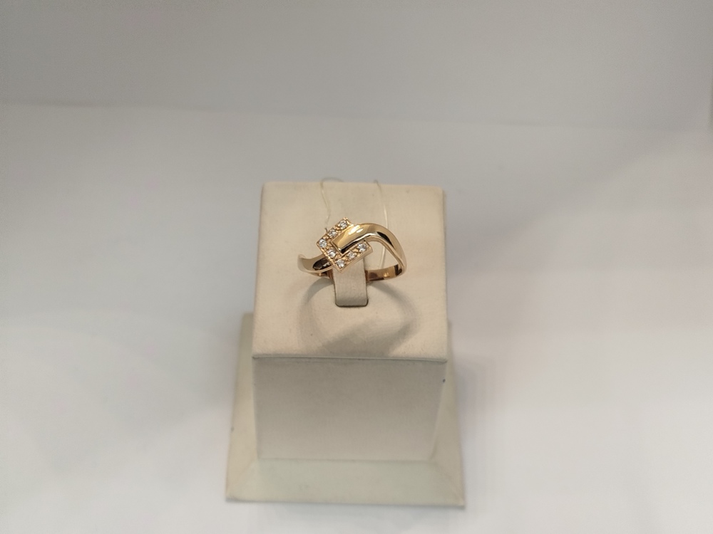 КОЛЬЦО С КАМНЯМИ (Au 585)