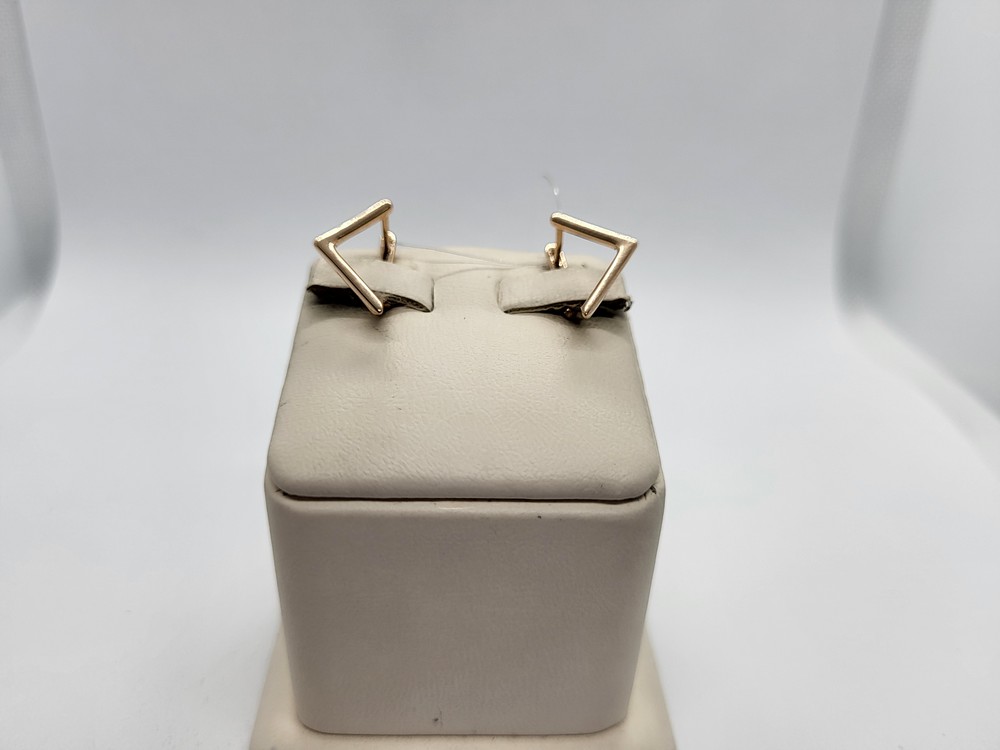 С10013920 СЕРЬГИ БЕЗ КАМНЯ (Au 585)