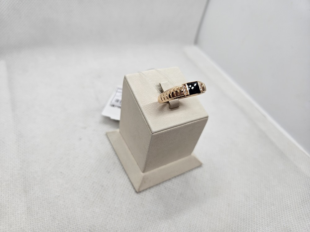 КОЛЬЦО ПЕЧАТКА с камнями (Au 585)