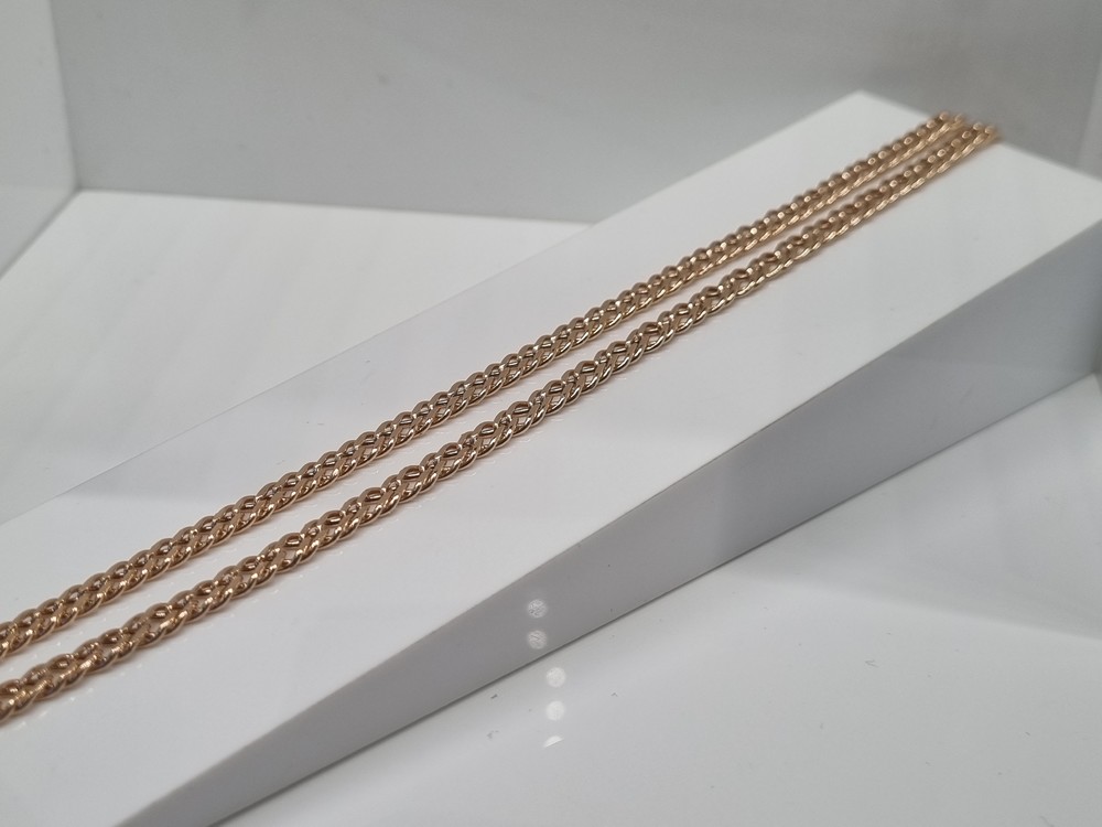 ЦЕПЬ ПУСТОТЕЛАЯ Ромб двойной (Au 585)