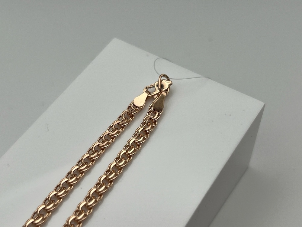 ЦЕПЬ ПУСТОТЕЛАЯ Бисмарк (Au 585)