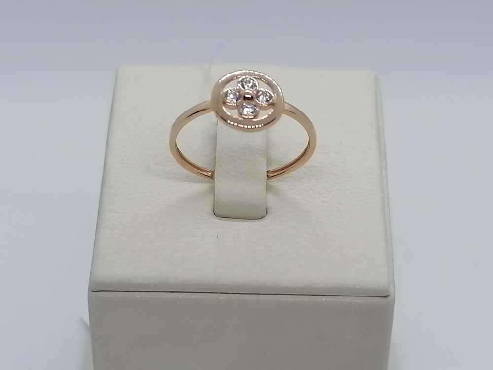 КОЛЬЦО С КАМНЯМИ (Au 585)