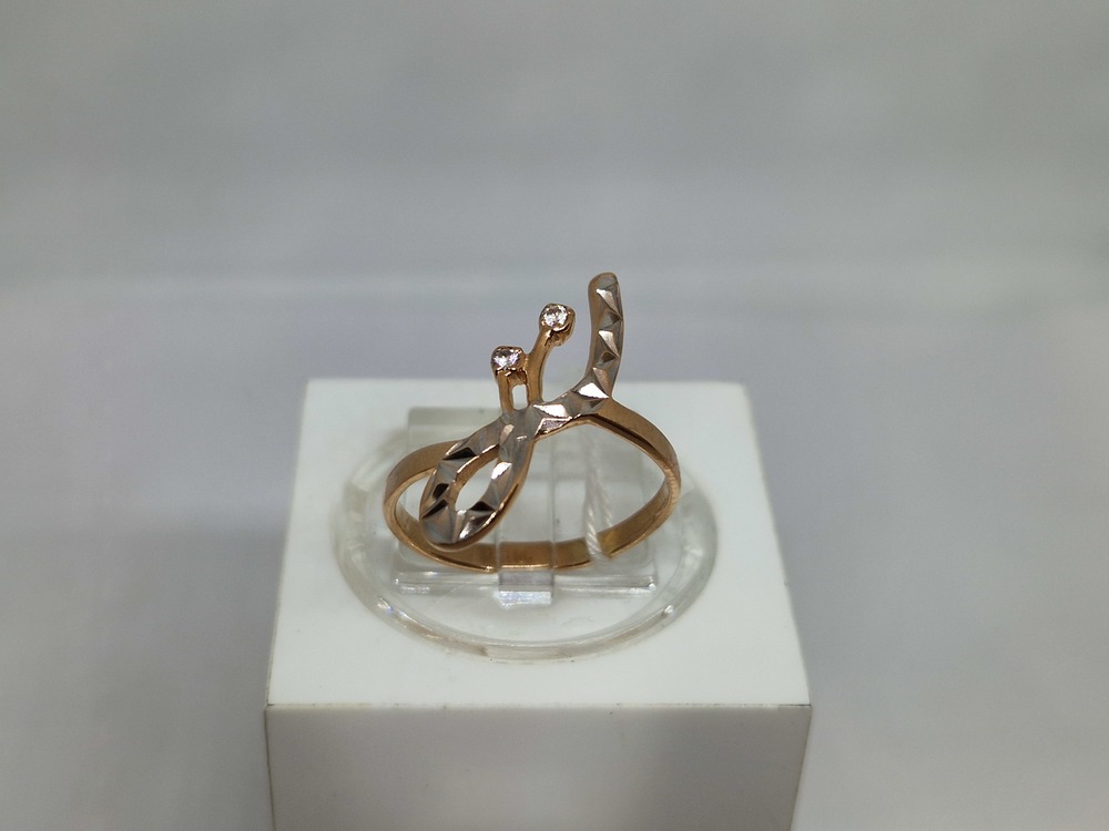 КОЛЬЦО С КАМНЯМИ (Au 585)