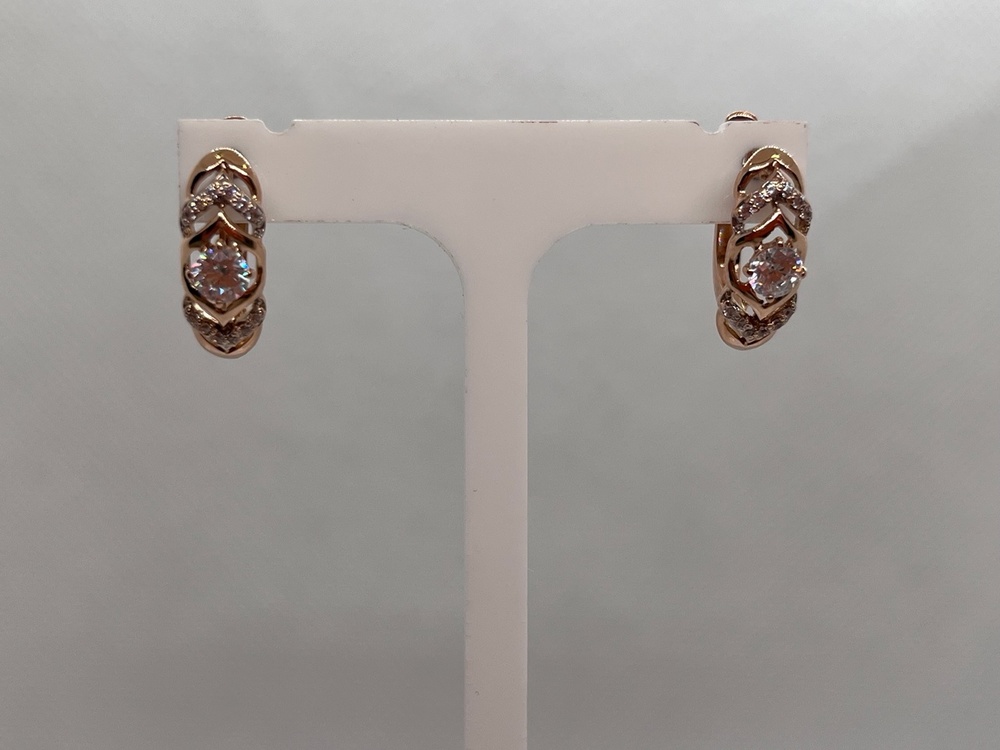 СЕРЬГИ С КАМНЯМИ (Au 585)