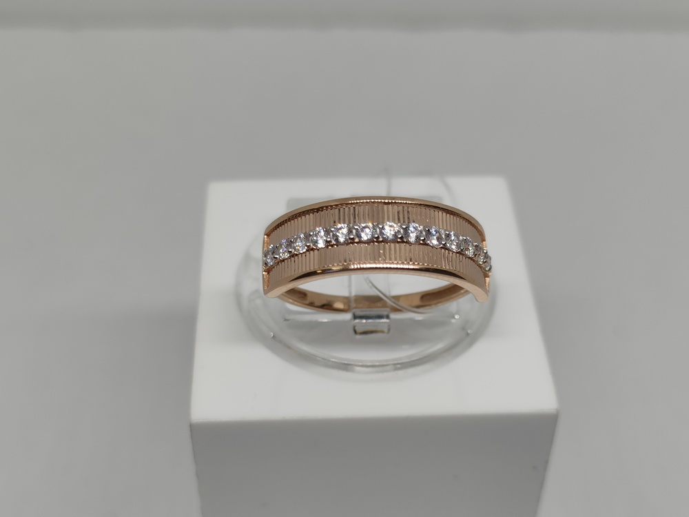 КОЛЬЦО С КАМНЯМИ (Au 585)