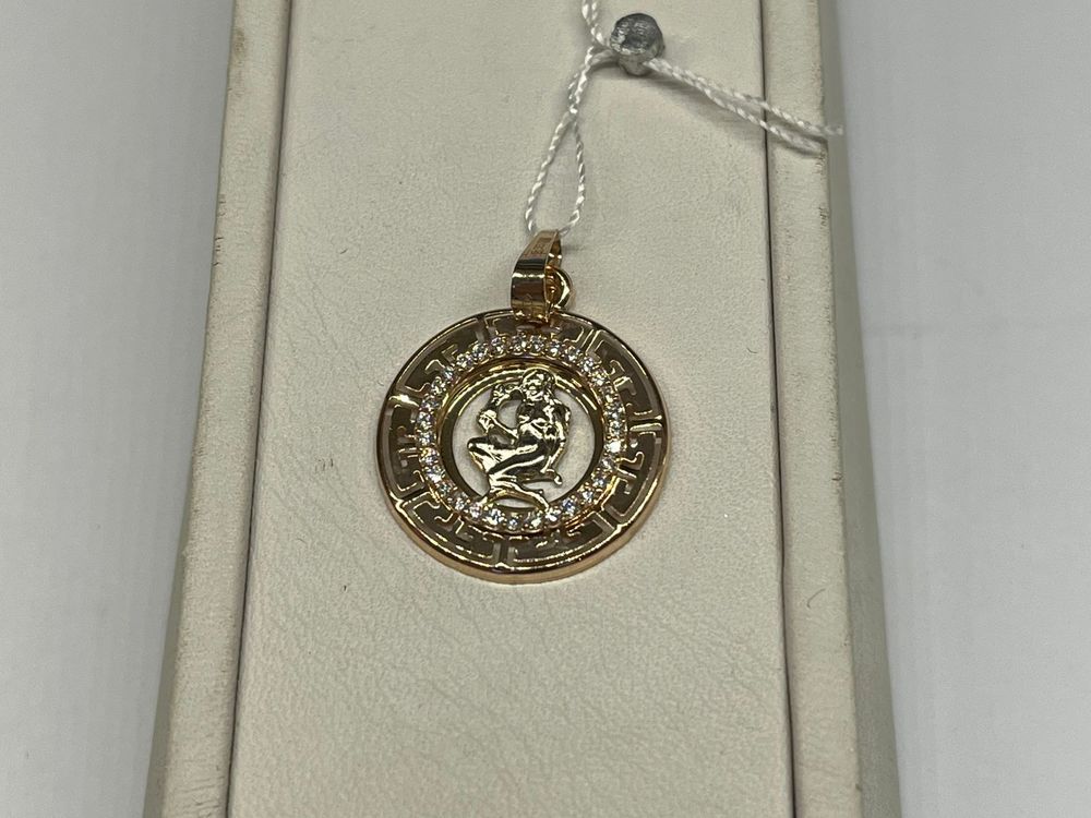 КрСВП/дев/Ф ПОДВЕСКА ЗНАК ЗОДИАКА ДЕВА (Au 585)